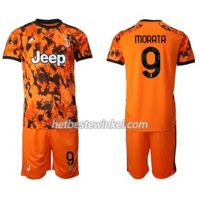 Juventus Morata 9 Voetbaltenues Kind Third 2020/21 - SS (+ Korte broeken)